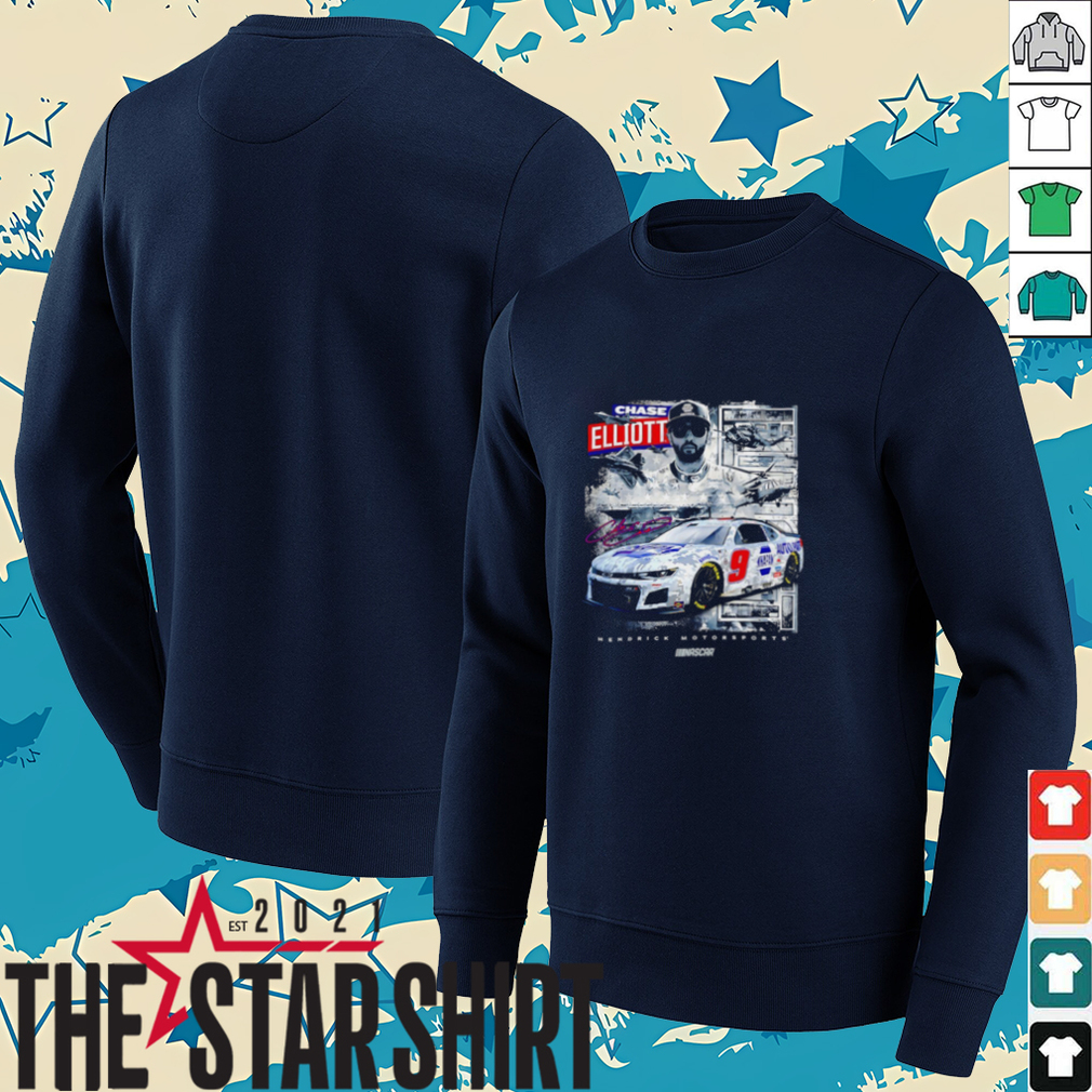 Hendrick Motorsports Chase Elliott NAPA Salutes Car signature shirt Hendrick Motorsports Chase Elliott NAPA Salutes Car signature shirt