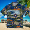 Kansas City Royals Tropical Toucan Hawaiian Shirt   Casual Game Day Blue Green Outfit