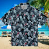 Illinois Fighting Illini Floral Pineapple Blue Hawaiian Shirt