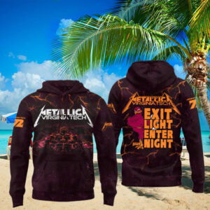 Virginia Tech Hokies Metallica Hoodie Unique Gifts For Football Lovers