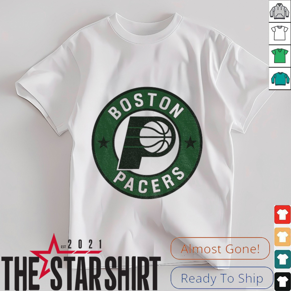 Indiana Pacers x Boston Celtics logo mashup shirt Indiana Pacers x Boston Celtics logo mashup shirt