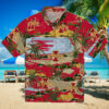Georgia Tech Yellow Jackets Floral Pineapple Gold Hawaiian Shirt