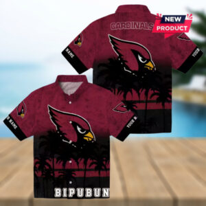 Arizona Cardinals Custom Sunset Pattern Hawaiian Shirt