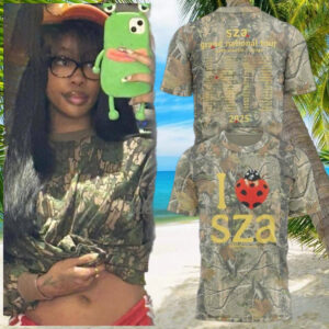 Sza Camo Grand National Tour T Shirt Presents For Music Lovers
