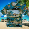 Georgia Southern Eagles Palm Horizon Blue Hawaiian Shirt
