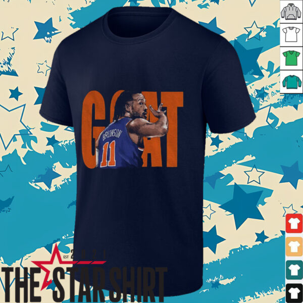 Jalen Brunson Goat New York Knicks NBA Basketball shirt