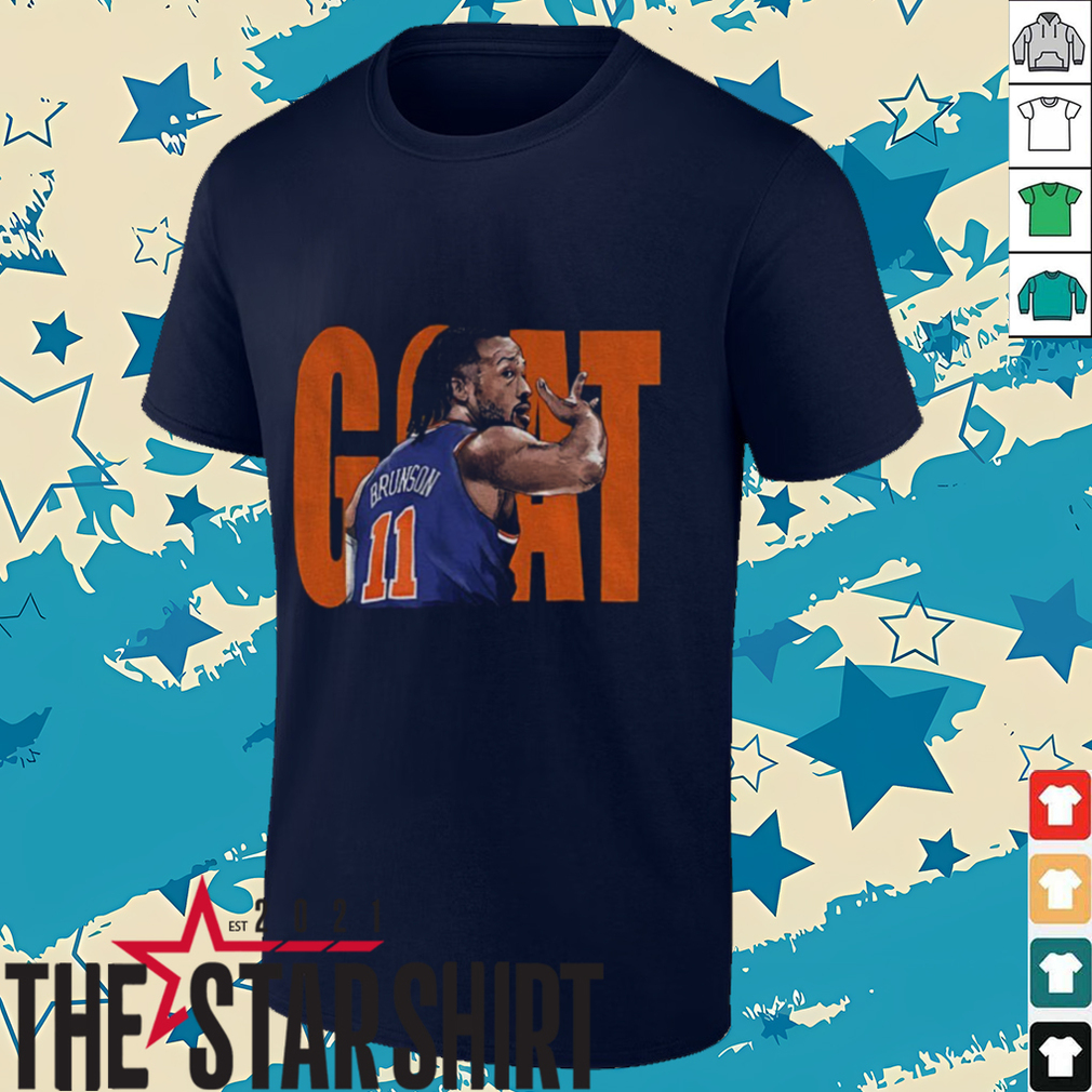Jalen Brunson Goat New York Knicks NBA Basketball shirt Jalen Brunson Goat New York Knicks NBA Basketball shirt