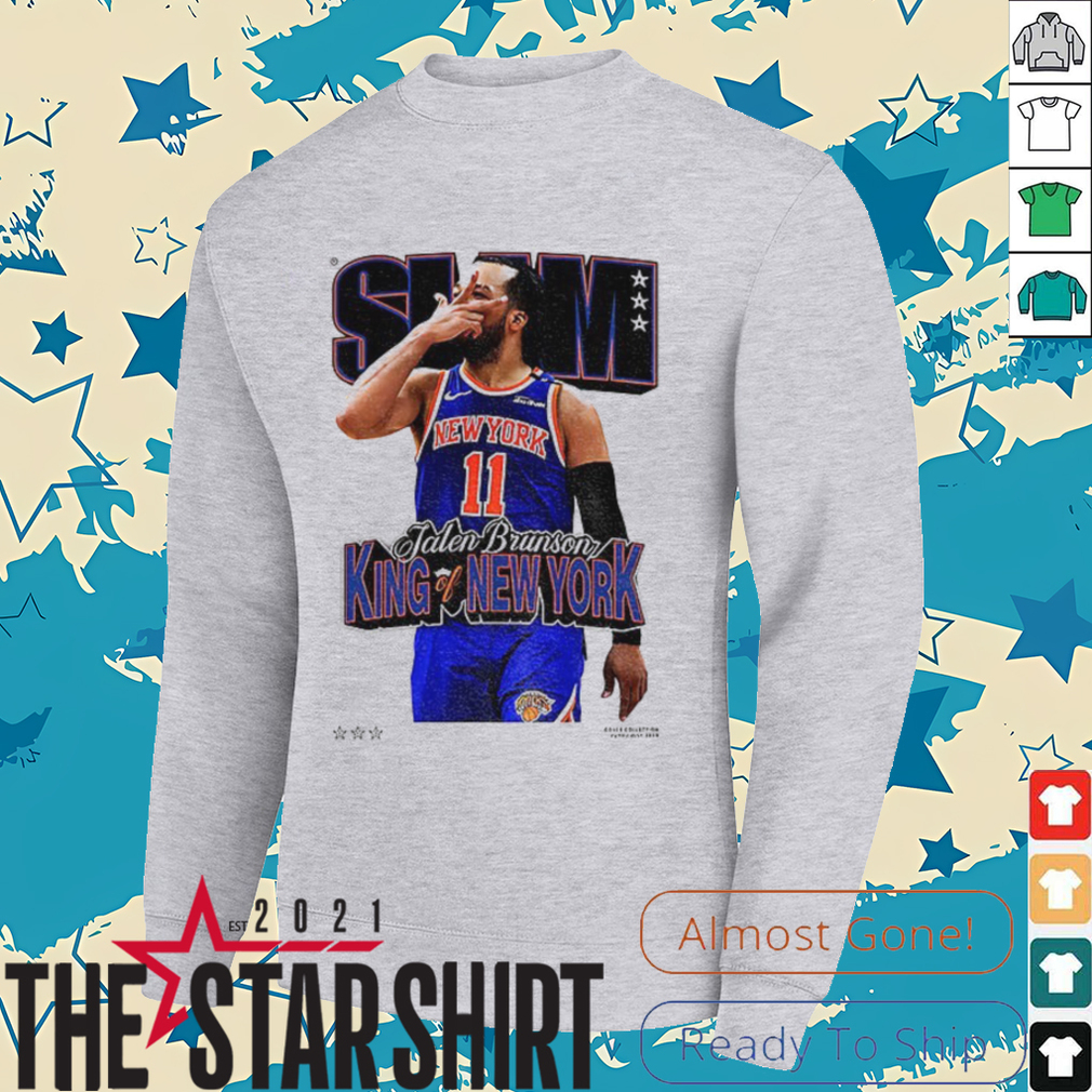 Jalen Brunson King of New York Knicks SLAM NBA Basketball shirt Jalen Brunson King of New York Knicks SLAM NBA Basketball shirt
