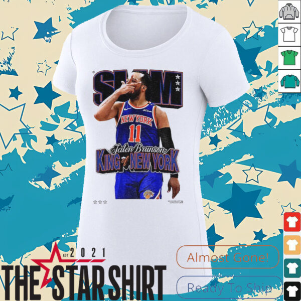 Jalen Brunson King of New York Knicks SLAM NBA Basketball shirt