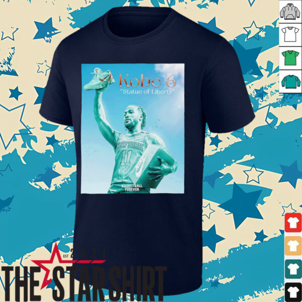 Jalen Brunson Kobe 6 Statue of Liberty shirt