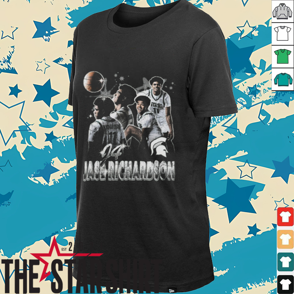 Jase Richardson #04 Michigan State Spartans Basketball T Shirt Jase Richardson #04 Michigan State Spartans Basketball T Shirt