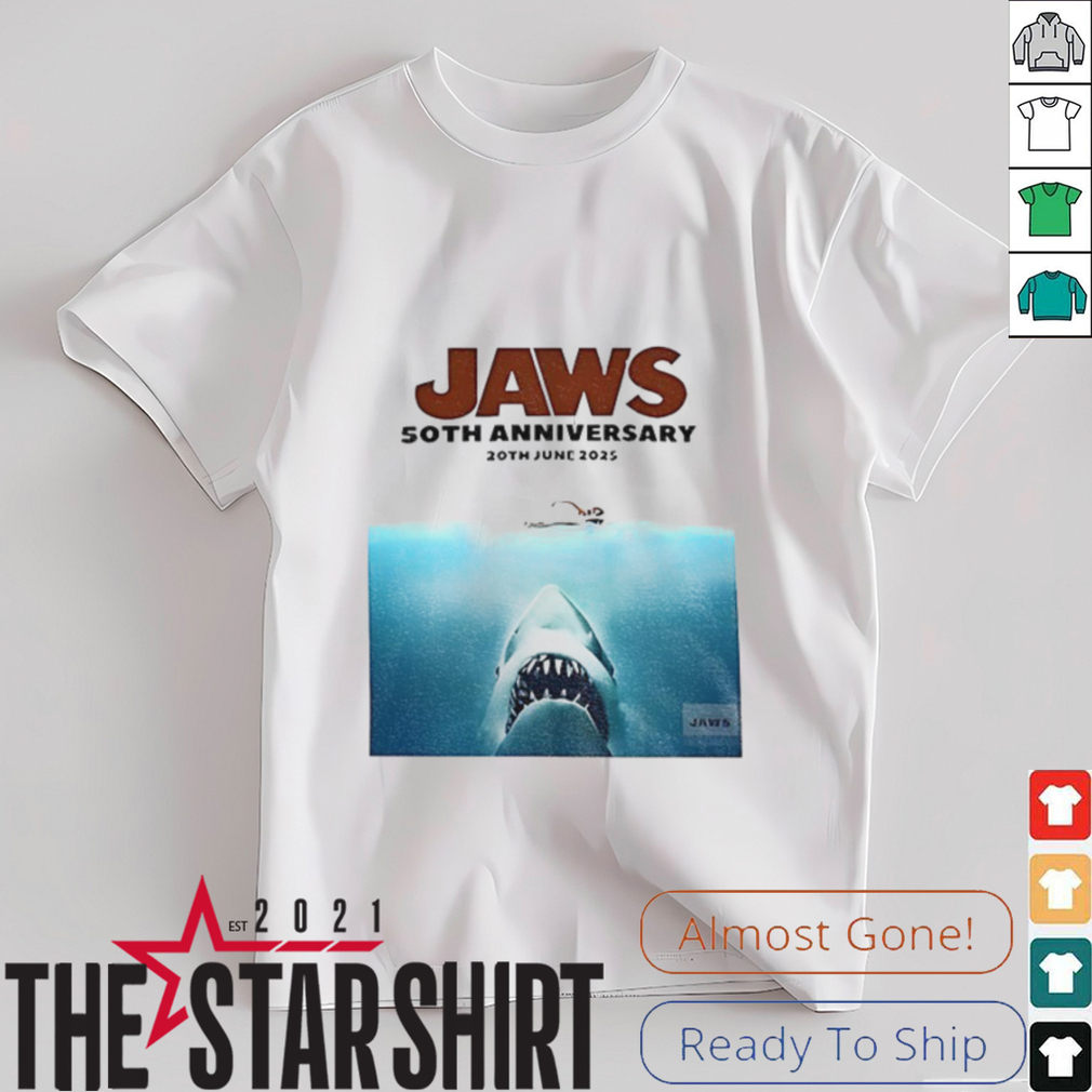 Jaws 50th anniversary 20th June 2025 shirt Jaws 50th anniversary 20th June 2025 shirt