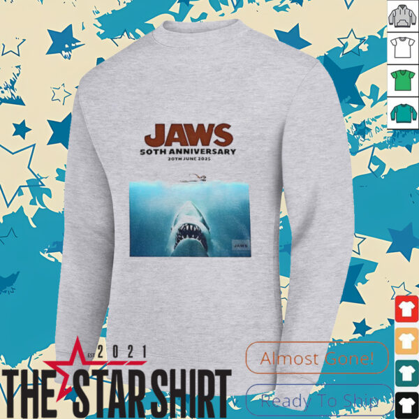 Jaws 50th anniversary 20th June 2025 shirt