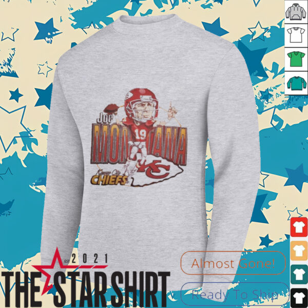 Joe Montana Kansas City Chiefs caricature cartoon shirt