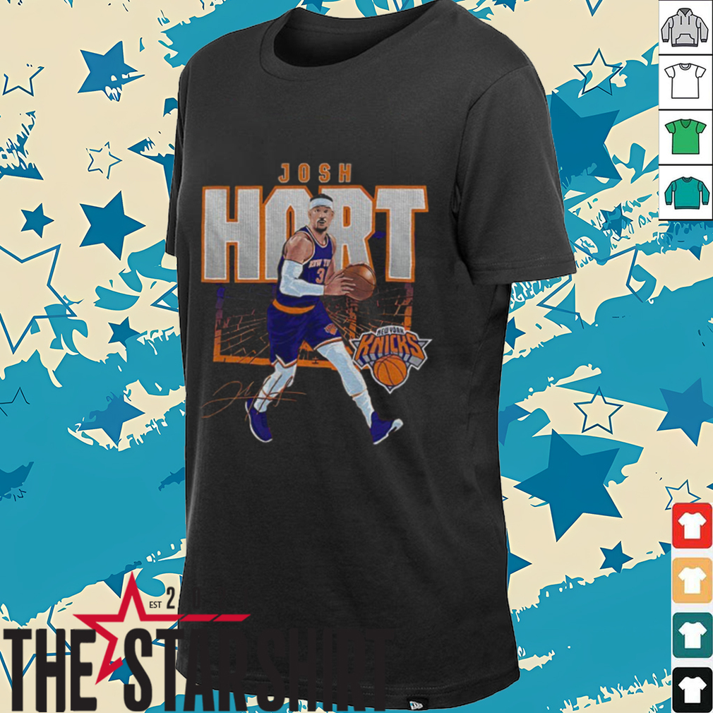 Josh Hart New York Knicks NBA player basketball signature shirt Josh Hart New York Knicks NBA player basketball signature shirt