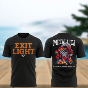 Metallica x Virginia Tech Lane Rocked T Shirt Gift For Concert Lover