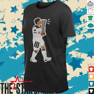 Son Heung Min cartoon Celebration Tottenham Hotspur Europa League Winners shirt
