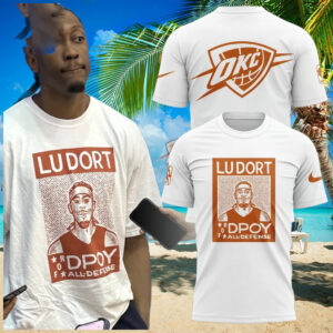 Oklahoma City Thunder x Lu Dort White T Shirt Best Gifts For Him