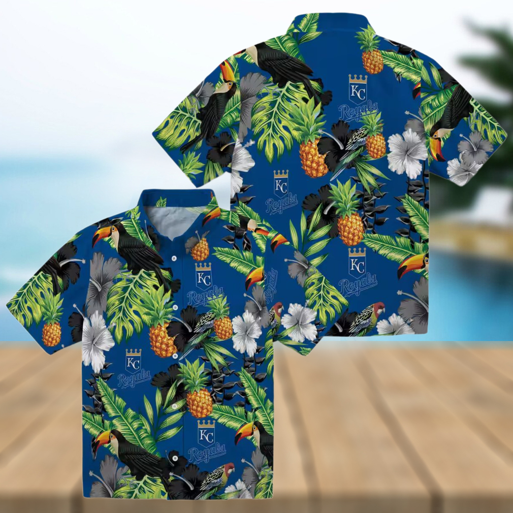 Kansas City Royals Baseball Hawaiian Shirt Stylish Black Green Corn Design Kansas City Royals Baseball Hawaiian Shirt Stylish Black Green Corn Design