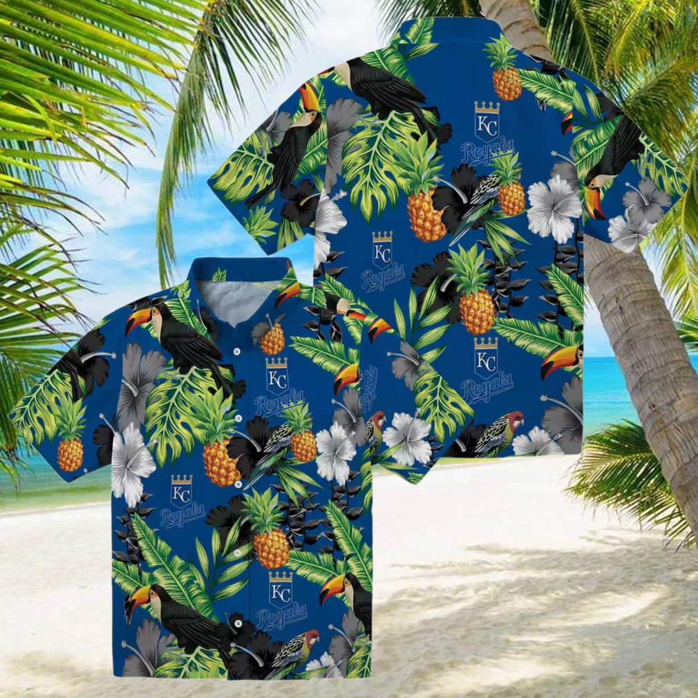 Kansas City Royals Baseball Hawaiian Shirt Stylish Black Green Corn Design Kansas City Royals Baseball Hawaiian Shirt Stylish Black Green Corn Design