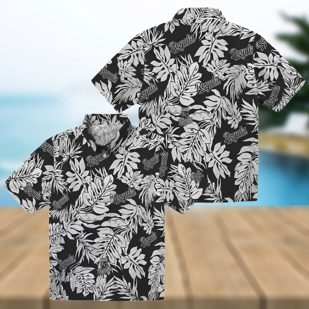 Kansas City Royals Black Hawaiian Shirt Monstera Leaf, Beach & Game Day Outfit Kansas City Royals Black Hawaiian Shirt Monstera Leaf, Beach & Game Day Outfit
