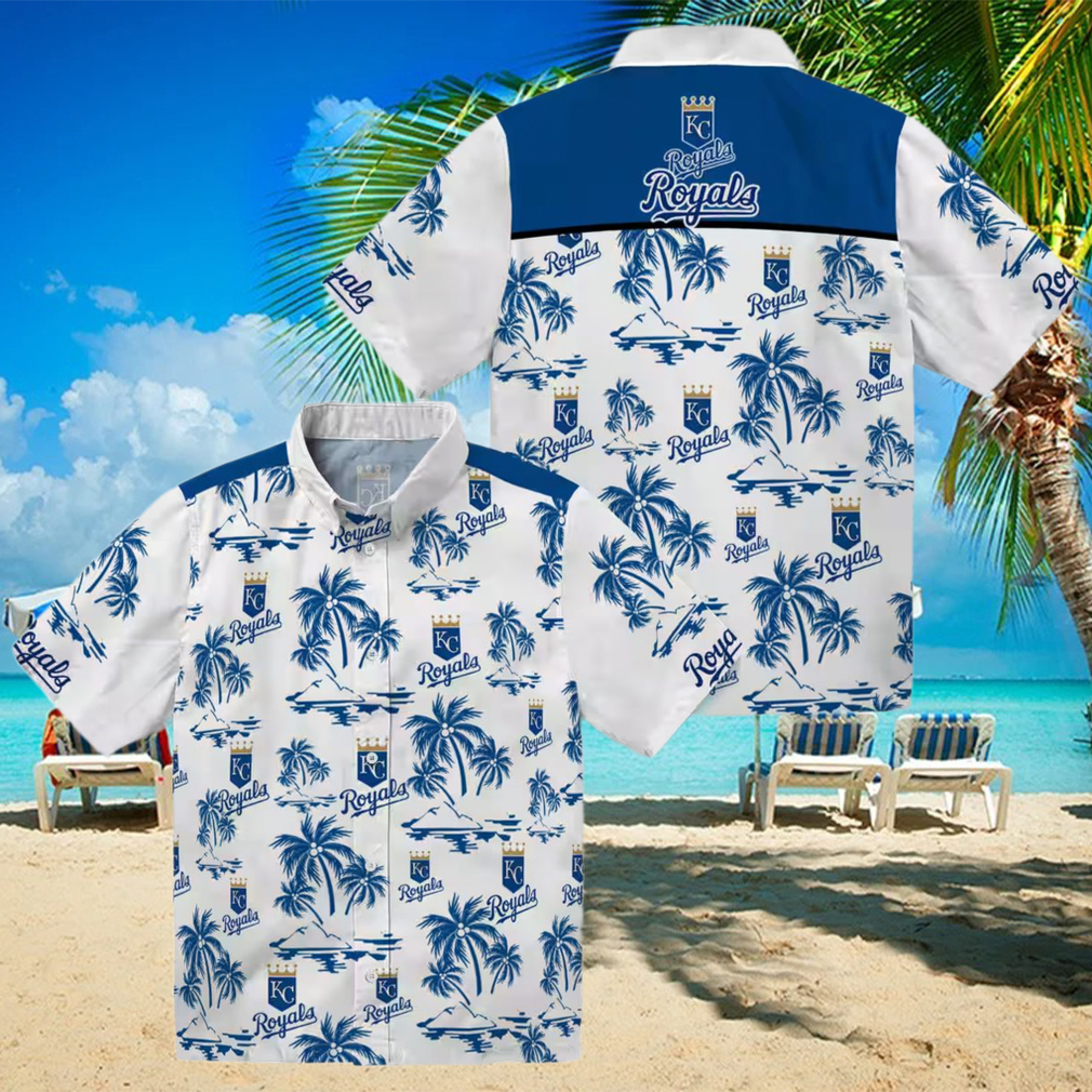 Kansas City Royals Island Print Hawaiian Shirt for Game Day Royal Blue Floral Print Kansas City Royals Island Print Hawaiian Shirt for Game Day Royal Blue Floral Print