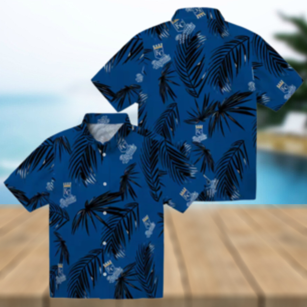 Kansas City Royals Summer Aloha Hawaiian Shirt Palm Leaf & Floral MLB Apparel Kansas City Royals Summer Aloha Hawaiian Shirt Palm Leaf & Floral MLB Apparel