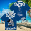 Kansas City Royals Tropical Aloha Hawaiian Shirt   Royal Blue & Floral Print