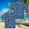Kansas City Royals Tropical Button up Shirt   Royal Blue Hawaiian Style for Beach & Party