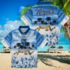 Houston Texans Floral Pineapple Blue Hawaiian Shirt