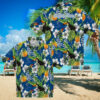 Houston Astros Palm Horizon Blue Hawaiian Shirt