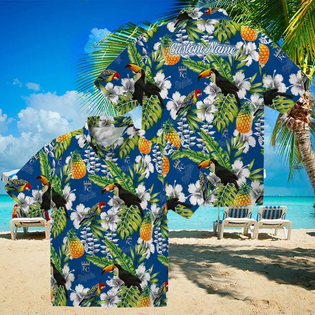 Kansas City Royals Tropical Toucan Hawaiian Shirt Casual Game Day Blue Green Outfit Kansas City Royals Tropical Toucan Hawaiian Shirt Casual Game Day Blue Green Outfit