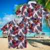 Indiana Hoosiers Palm Horizon Red Hawaiian Shirt
