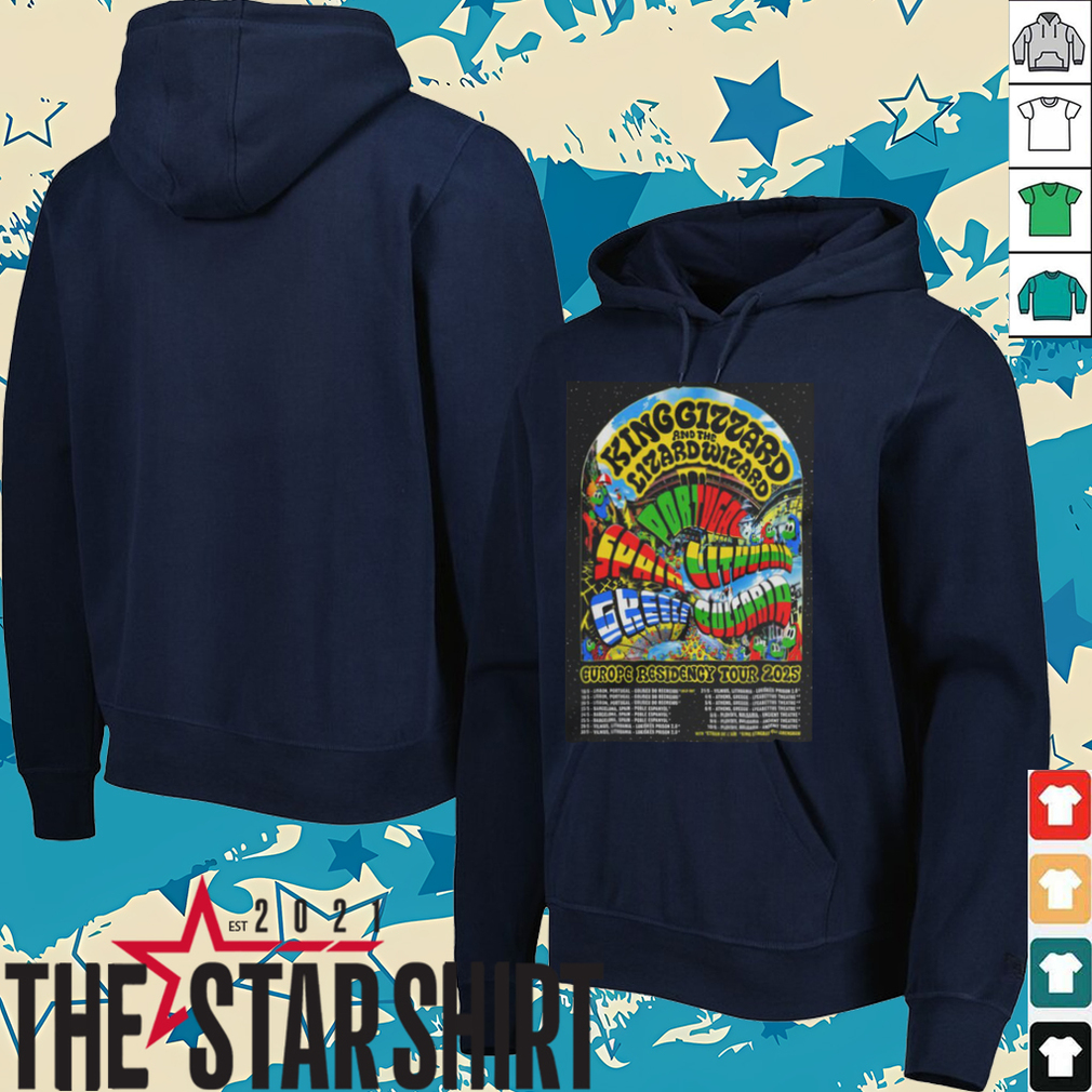 King Gizzard & The Lizard Wizard Europe Residency Tour 2025 Shirt King Gizzard & The Lizard Wizard Europe Residency Tour 2025 Shirt