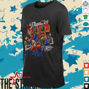 Oklahoma City Thunder Starting 5 cartoon player basketball shirt