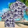 James Madison Dukes Floral Pineapple Purple Hawaiian Shirt