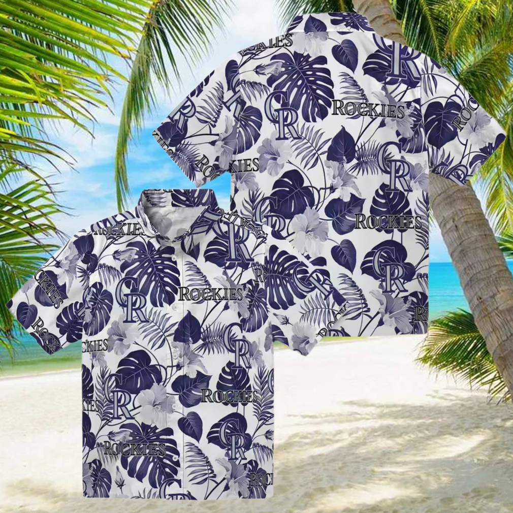 Limited Edition Colorado Rockies MLB Tropical Hawaiian Shirt Blue & White Aloha Beach Shirt Limited Edition Colorado Rockies MLB Tropical Hawaiian Shirt Blue & White Aloha Beach Shirt