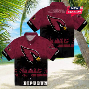 Arizona Cardinals Custom Sunset Pattern Hawaiian Shirt
