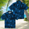 Unique Los Angeles Dodgers Hawaiian Shirt   Monstera Leaf Black Theme Style