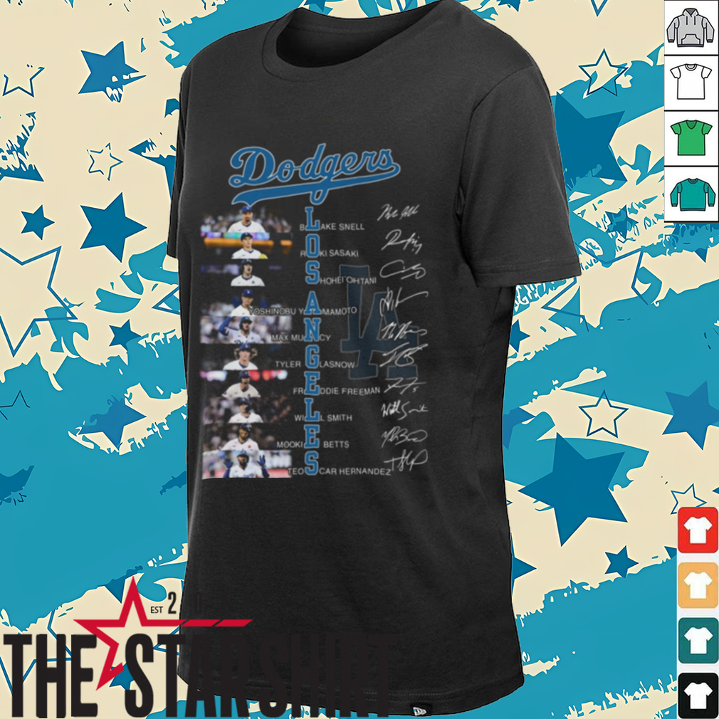 Los Angeles Dodgers Signature Thank You For The Memories Unisex T Shirt Los Angeles Dodgers Signature Thank You For The Memories Unisex T Shirt