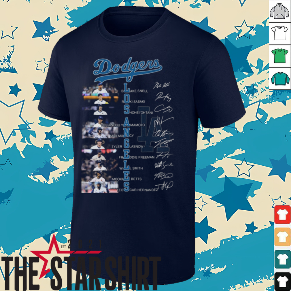 Los Angeles Dodgers Signature Thank You For The Memories Unisex T Shirt Los Angeles Dodgers Signature Thank You For The Memories Unisex T Shirt