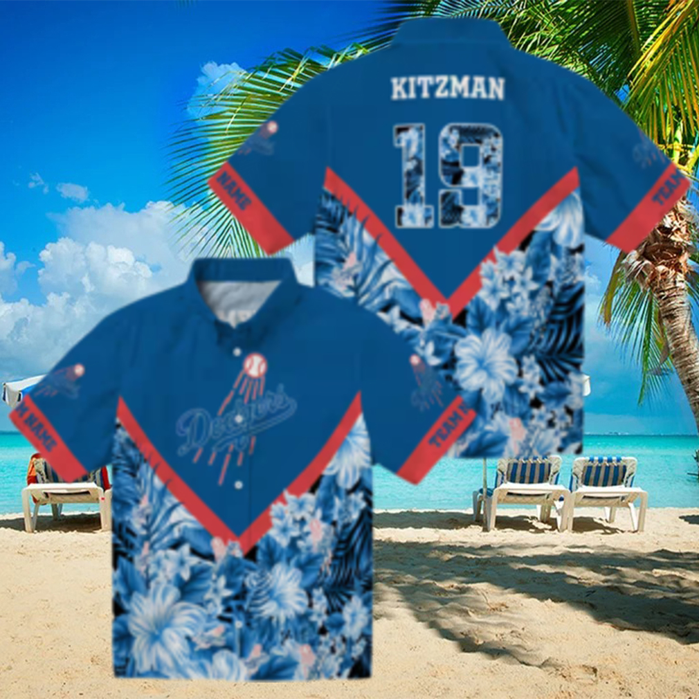 Los Angeles Dodgers Tropical Blue Hawaiian Shirt MLB Floral Chevron Design for Summer Fun Los Angeles Dodgers Tropical Blue Hawaiian Shirt MLB Floral Chevron Design for Summer Fun