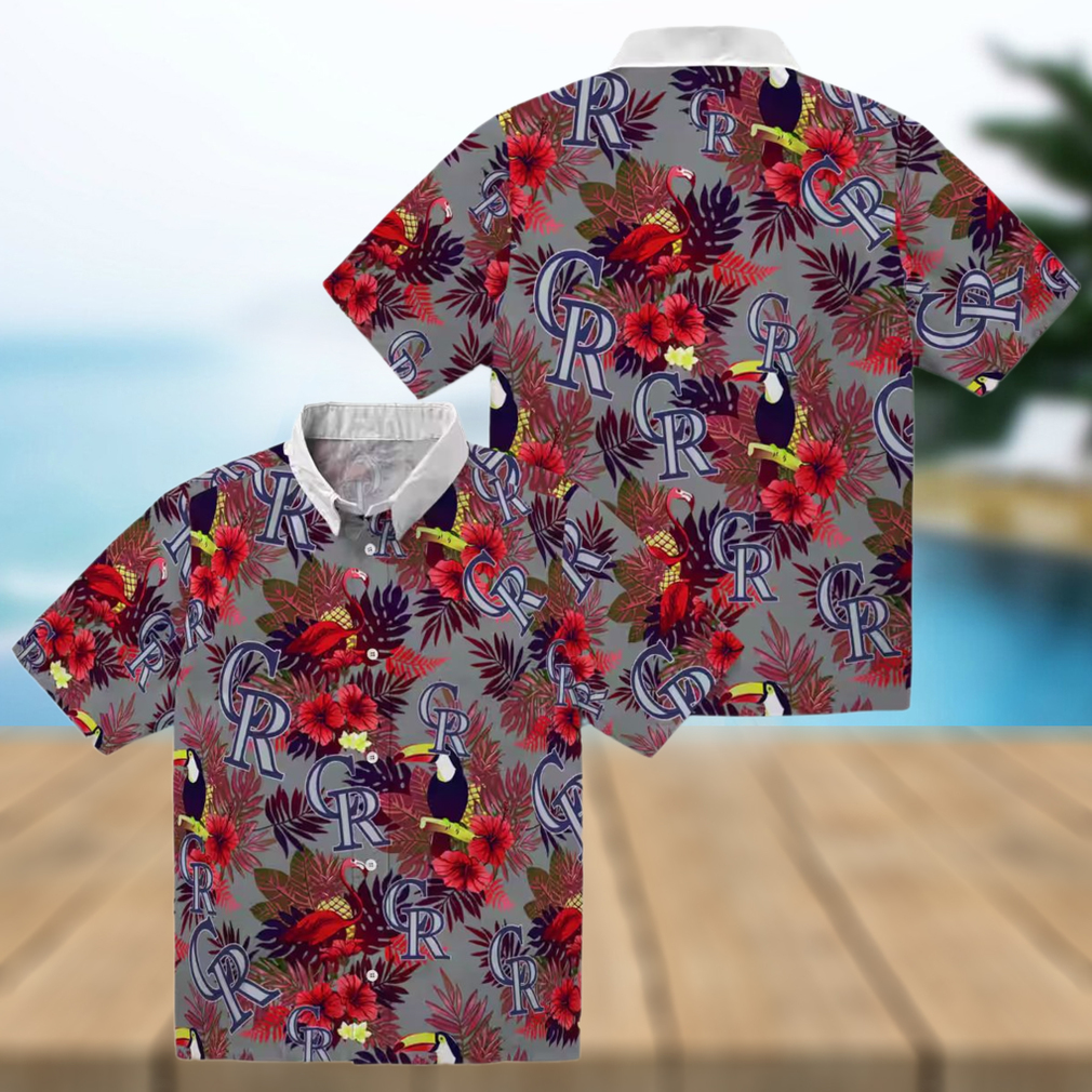 MLB Colorado Rockies Floral Toucan Hawaiian Shirt Aloha Summer Shirt for Baseball Fans MLB Colorado Rockies Floral Toucan Hawaiian Shirt Aloha Summer Shirt for Baseball Fans