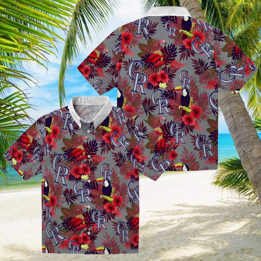 MLB Colorado Rockies Floral Toucan Hawaiian Shirt Aloha Summer Shirt for Baseball Fans MLB Colorado Rockies Floral Toucan Hawaiian Shirt Aloha Summer Shirt for Baseball Fans