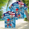 Kansas City Royals Navy Blue Hawaiian Shirt   Hibiscus & Fruit Navy Blue Aloha Shirt