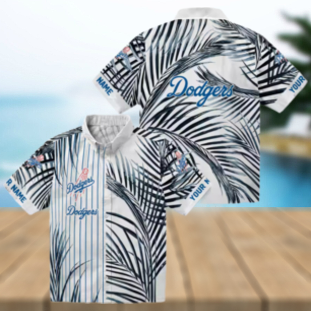 MLB Los Angeles Dodgers Beach Button Up Shirt Summer Palm Tree Print for Fans MLB Los Angeles Dodgers Beach Button Up Shirt Summer Palm Tree Print for Fans