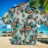 San Diego Padres Brown Tropical Hawaiian Shirt