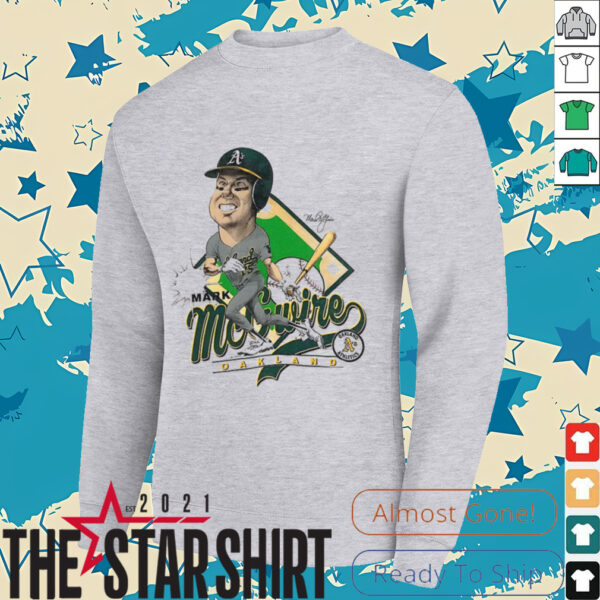 Mark McGuire Oakland A’s Athletics caricature vintage shirt