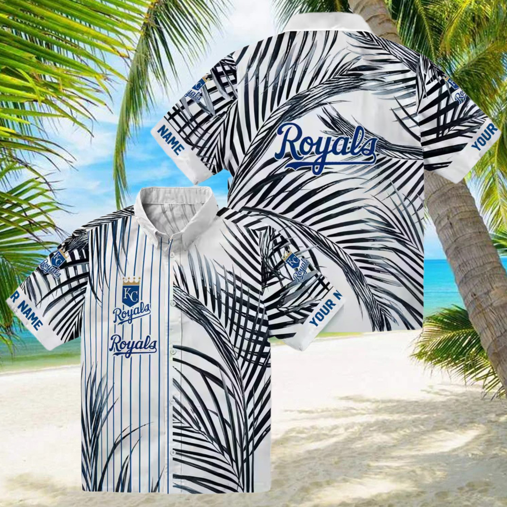 Men's Kansas City Royals Tropical Hawaiian Shirt Palm Stripes, Royal Blue, Limited Edition Men's Kansas City Royals Tropical Hawaiian Shirt Palm Stripes, Royal Blue, Limited Edition