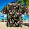 Men’s San Diego Padres Tropical Shirt   Brown Flamingo Summer Apparel